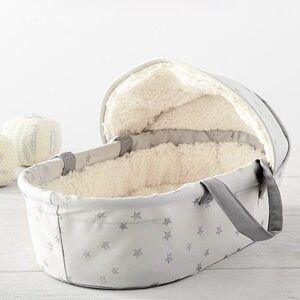 Pottery barn, baby doll bassinet kids toy